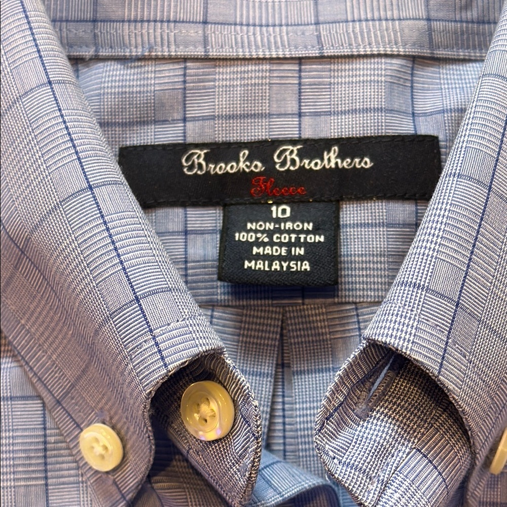 Vintage Kids/Boys Brooks Brothers Dress Shirt Size Y10 - Picture 2 of 6